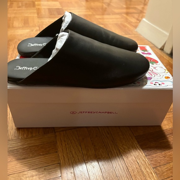 JEFFREY CAMPBELL Gunter Slipper in Black size 8 new with box - Picture 15 of 15